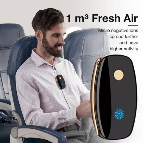 Fashion Personal Mini Wearable Air Purifier Necklace