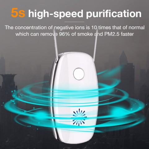 Fashion Personal Mini Wearable Air Purifier Necklace