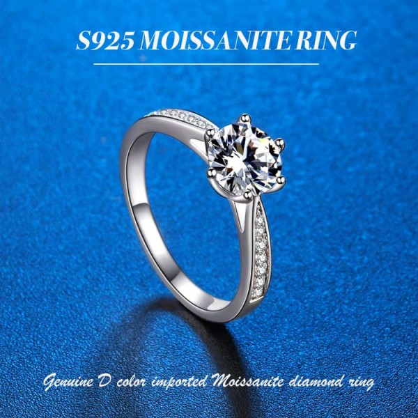 1 Carat S925 Diamond ring