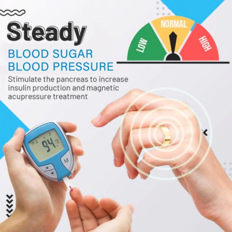 Magnetic therapy blood sugar control ring