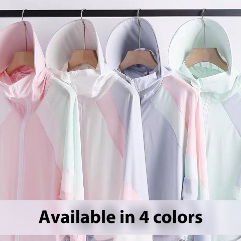 2022 New Women Color Matching Rainbow Sun Protection Clothing