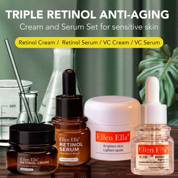 Anti-aging Retinol Cream and Serum Set..