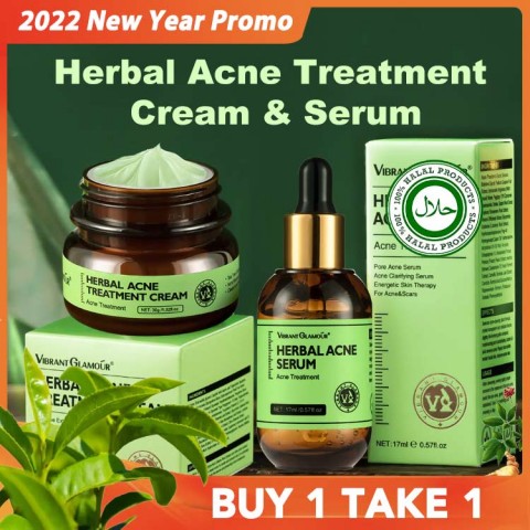 Herbal Acne Treatment Cream and Serum-Buy 1 Take 1