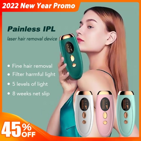 Painless IPL Laser Hair Removal Permanent 999,99X Flashes 5 Power Electric Hair Remover Epilator Home Salon