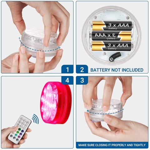 LED Magnetic Light With Suction Pads
