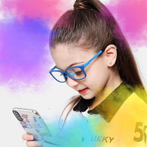 Unicorn color series children anti-blue light glasses-兒童網課專用防輻射眼鏡獨角獸系列