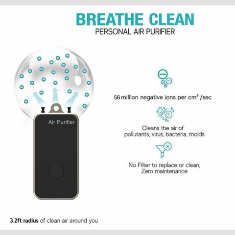 Mini wearable air purifier-hmpn-Buy 2pcs Get RM20 OFF-RM158 for 2pcs