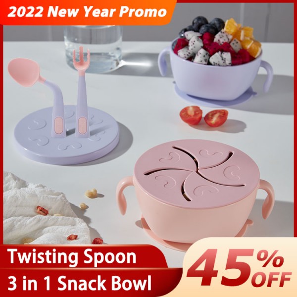 Baby Feeding 3 in 1 Snack Soup Bowl with..