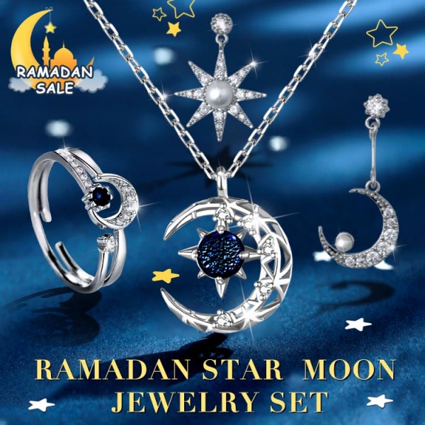 Ramadan Moon Star Jewelry Set..