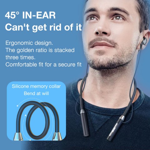 Hanging Neck Sports Headphones with Microphone