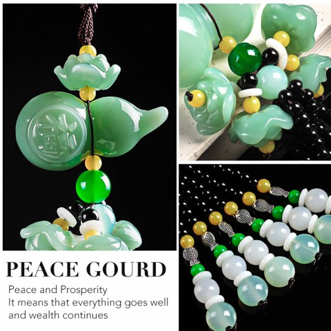 Jade Car Driving Safety Blessing Pendant