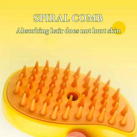 Electric spray hair removal comb